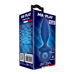 Butt plug with loop s